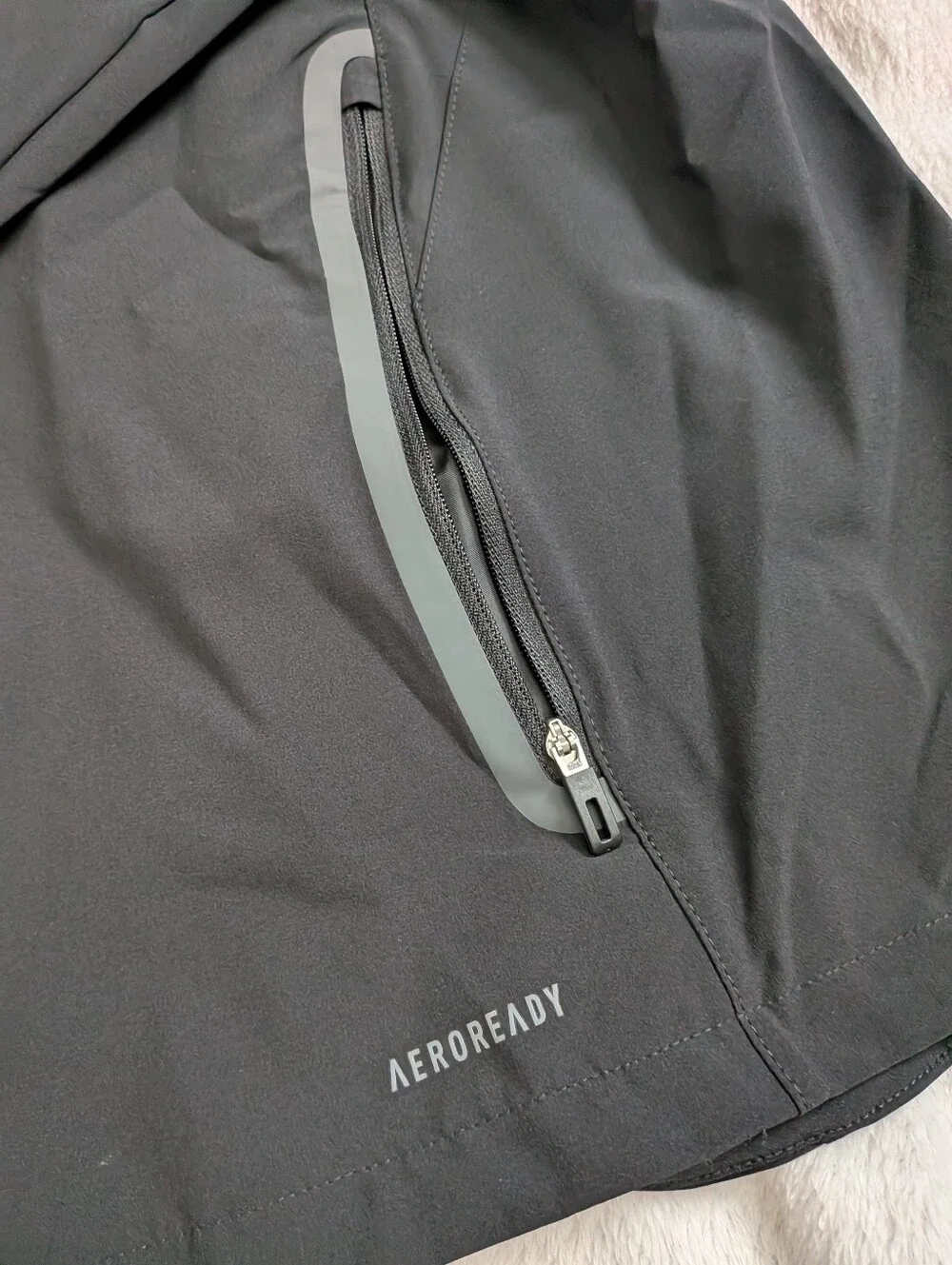 Adidas Black Real Madrid Hooded Windbreaker Jacket - Picture 5 of 8
